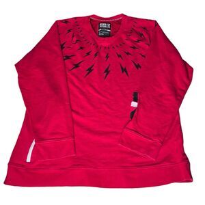 Born Fly Anytown U.S.A Long Sleeve Red Bolt Crewneck Sweatshirt Men’s Size 4XL
